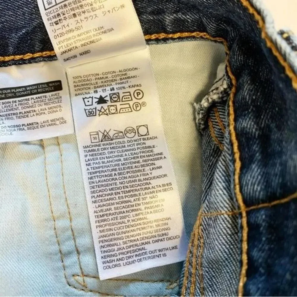 Levi's‎ 550 Relaxed Fit Tapered Leg Jeans Men's 36x34 Blue Denim Classic Comfort